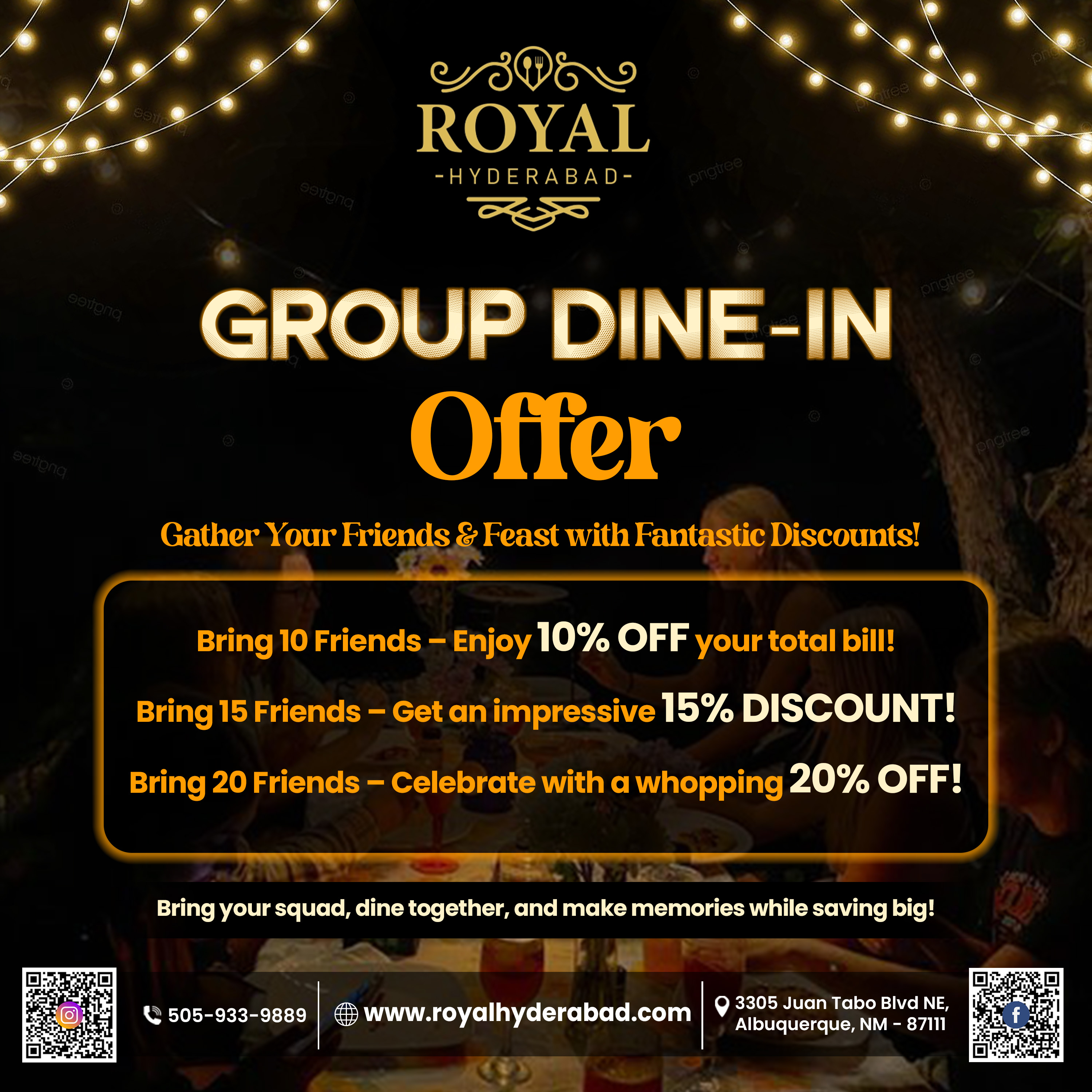 Group Dine-in Offer